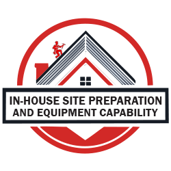 In-house site preparation and equipment capability badge